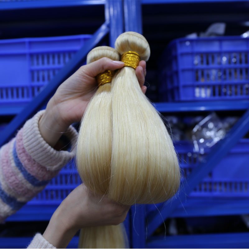 Wholesale Russian Blonde 613 Color Virgin Hair Bundle,Raw Virgin Cuticle Aligned Hair Vendor,613 Blonde Human Hair Extensions