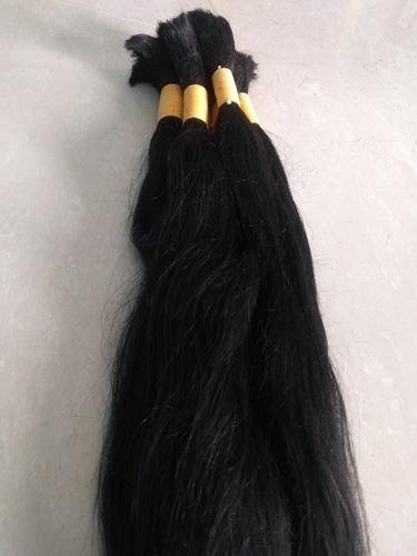 EXCLUSIVELY 100% virgin human bulk hair extensions single drawn temple hair in CHENNAI