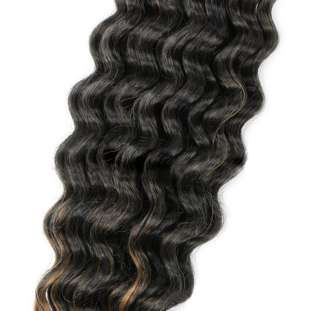 22 Inch Deep Wave Braiding Hair for Goddess Knotless Braids Synthetic Deep Wave Crochet Hair Close To Human Hair