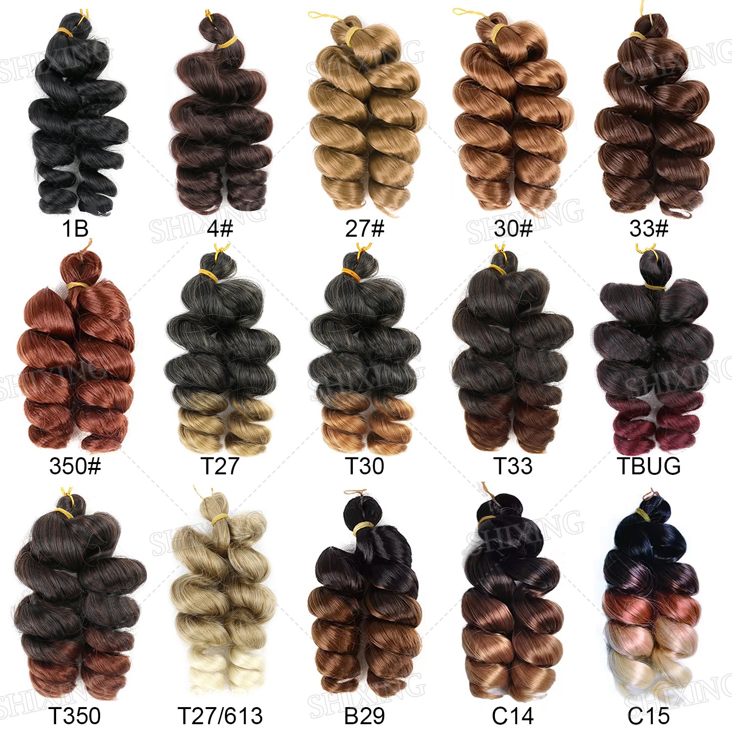 12 Inch French Curls Braiding Hair Extensions Synthetic Curl Hair Loose Wave Spiral Curl Crochet Hair Braids