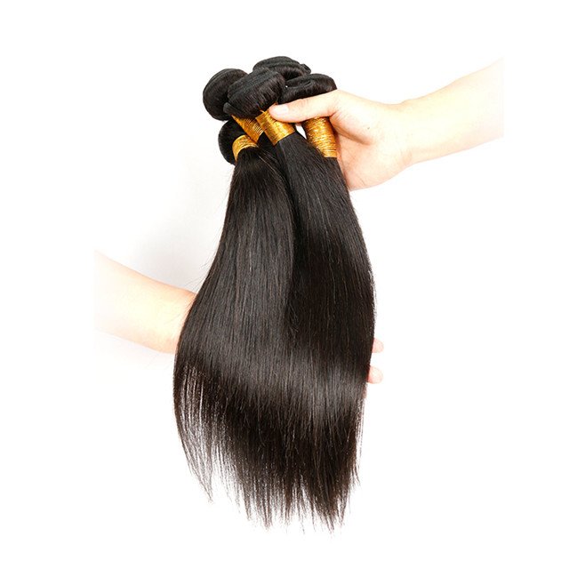 Bone Straight Mink Brazilian Human Hair Weaves Bundle, Real 100 Human Hair Bundles, Virgin Cuticle Aligned Human Hair Extensions