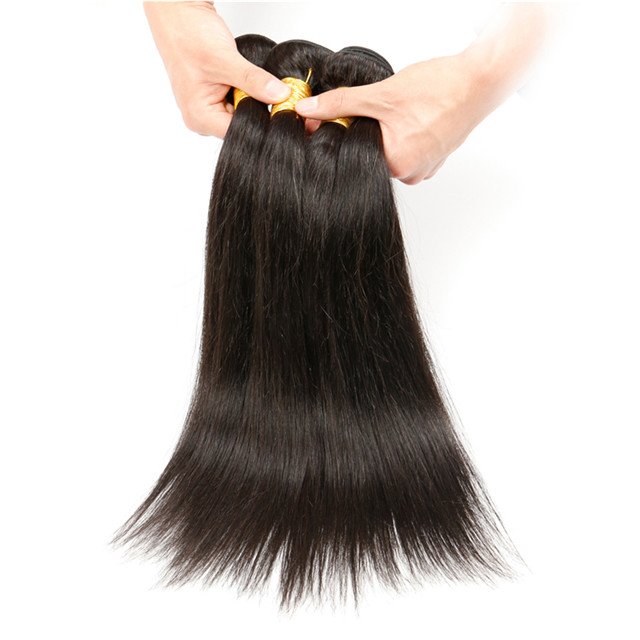 Bone Straight Mink Brazilian Human Hair Weaves Bundle, Real 100 Human Hair Bundles, Virgin Cuticle Aligned Human Hair Extensions