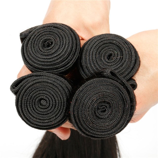 Bone Straight Mink Brazilian Human Hair Weaves Bundle, Real 100 Human Hair Bundles, Virgin Cuticle Aligned Human Hair Extensions
