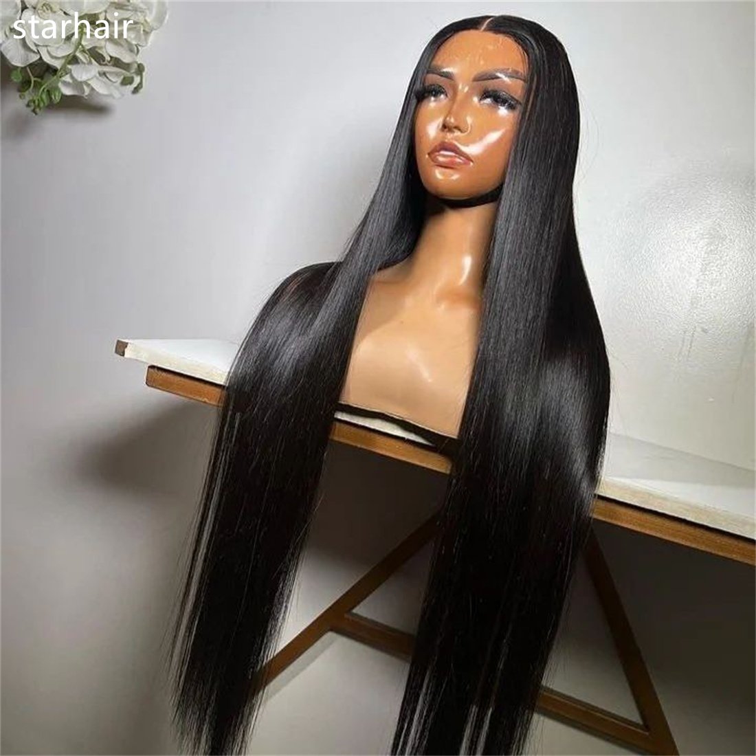 hot selling products 2024 9x6 hd lace Front wig Natural 210% Density glueless wig human hair extension collection packaging box