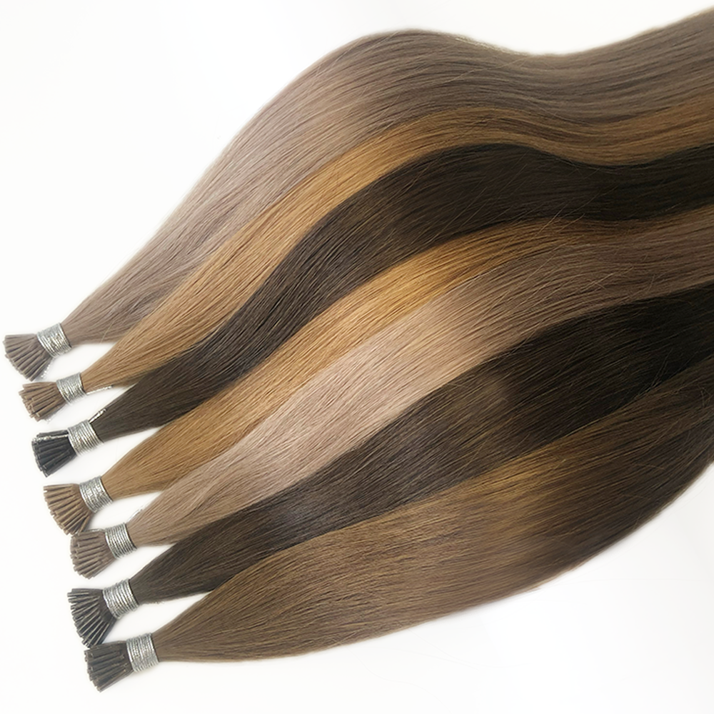 Wholesale Remy Human I Tip Hair Extensions, Double Drawn 100% Russian Itip Human Hair Extensions