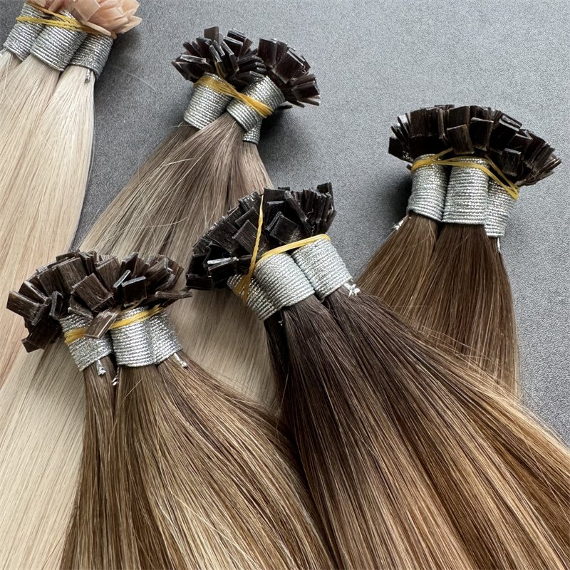 Top quality Double Drawn Wholesale Italian Pre-bonded Keratin U Tip Human Hair Extensions full Cuticle