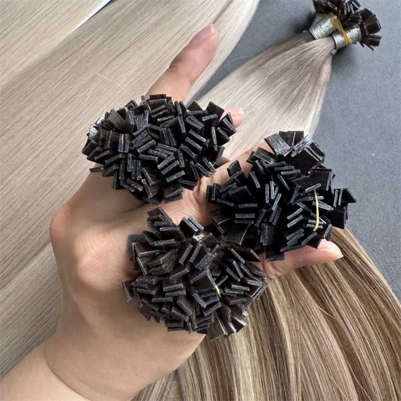 Top quality Double Drawn Wholesale Italian Pre-bonded Keratin U Tip Human Hair Extensions full Cuticle