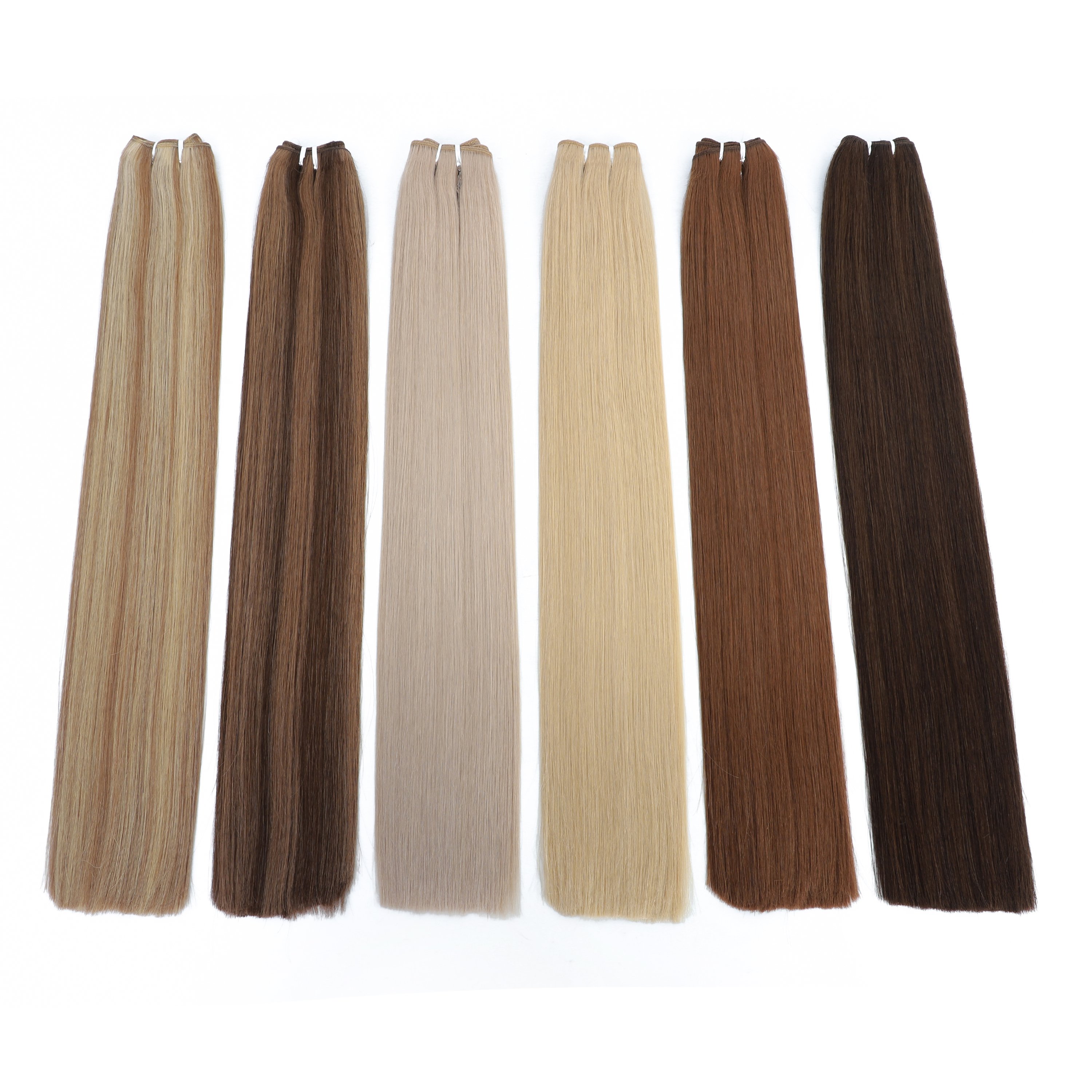 #613 Blonde Straight Virgin Brazilian Bundles double drawn virgin hair weft extension 100% remy human hair