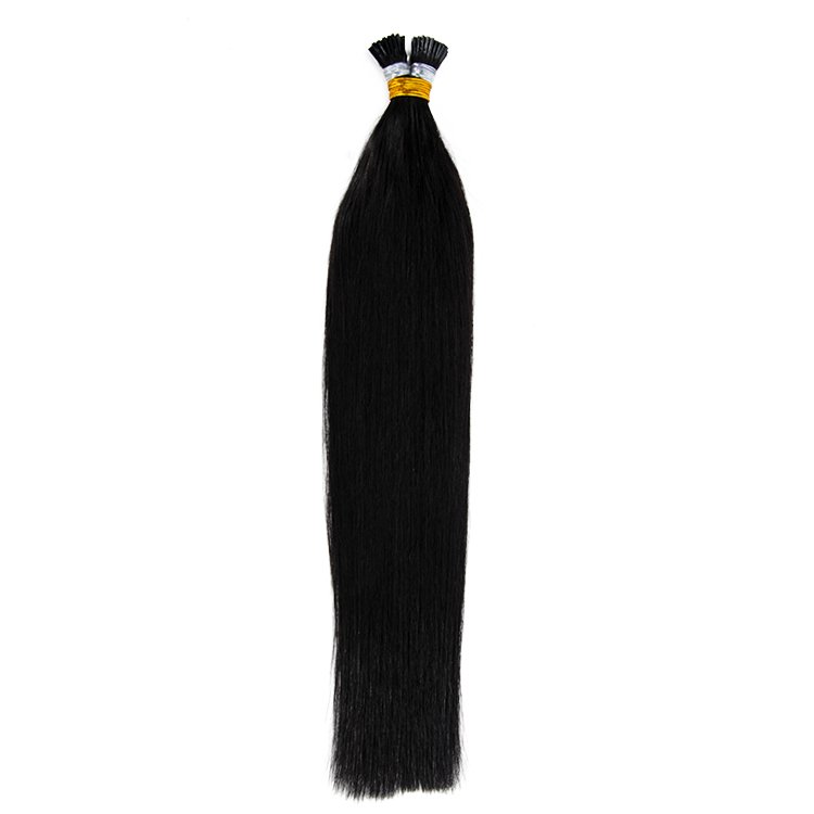 Factory I Tip Human Hair Extensions Raw Virgin Natural Hair Extensions For Women Pre Bonded Italian Keratin Tip Hair Price Human