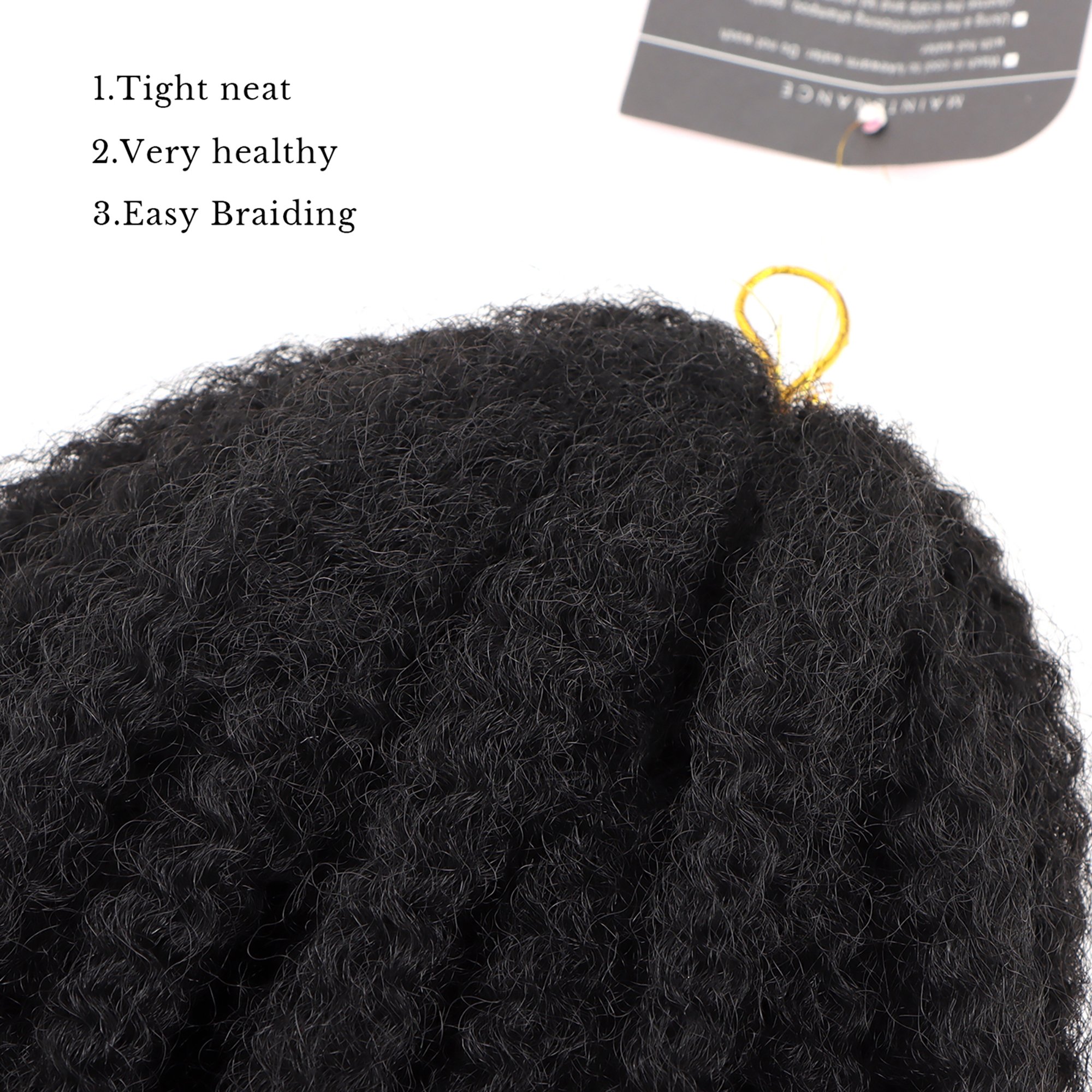 VAST 100g Cuban Twist Chemical Free Curly Marley Crochet Braid Afro Kinky Bulk Synthetic Hair Extensions For Braids
