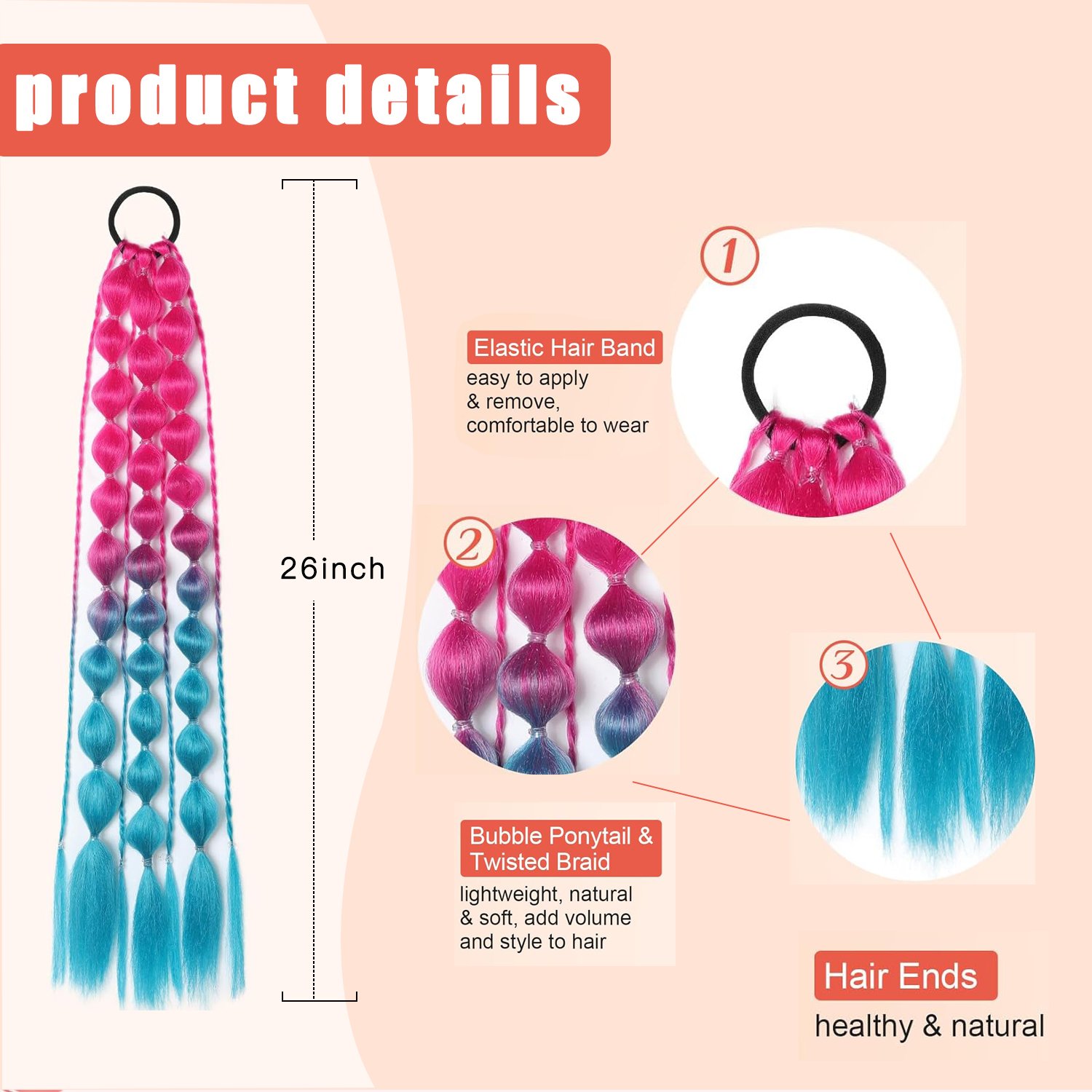 Hot Sale Setting Twist Soft Synthetic Pre Stretched Braiding Hair Low Temperature Ombre Easy Braiding Extension