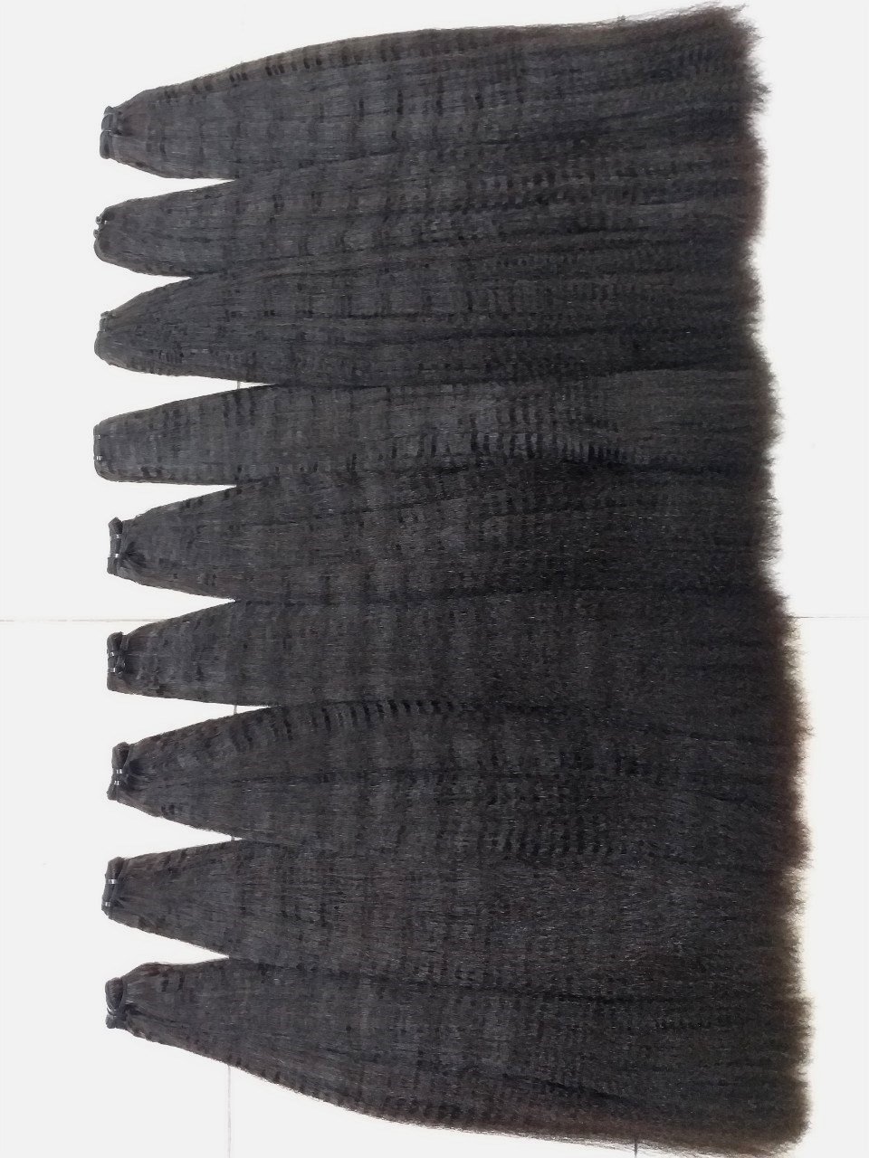 Weft Hair Bundles Kinky Straight Real Human Hair Extensions Natural Black Raw Virgin Cuticle Aligned High Quality Cheap Price