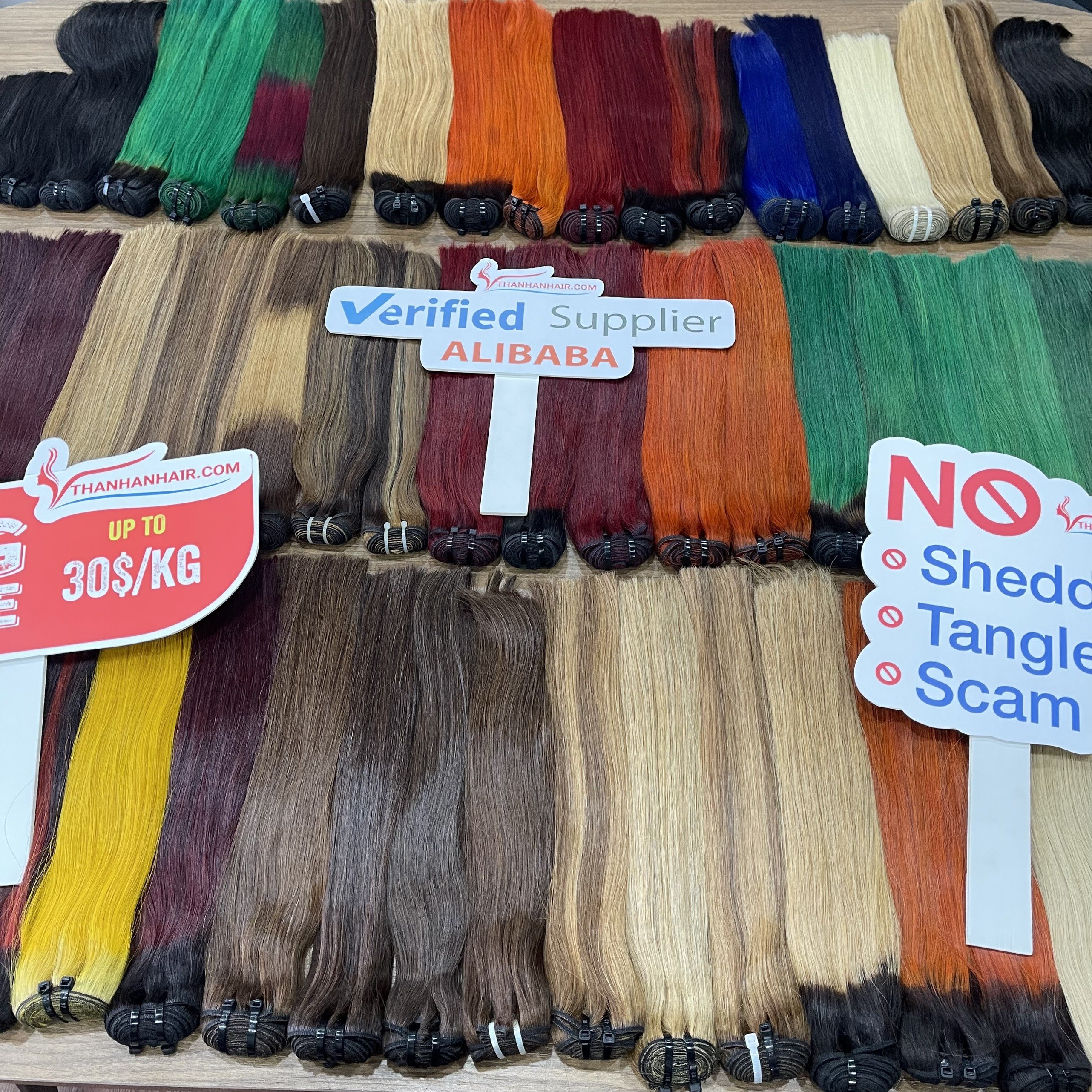 Asia Color Steam bouncy curl 100% Virgin Remy Human Hair Extensions Luxury Style from Thanh An hair