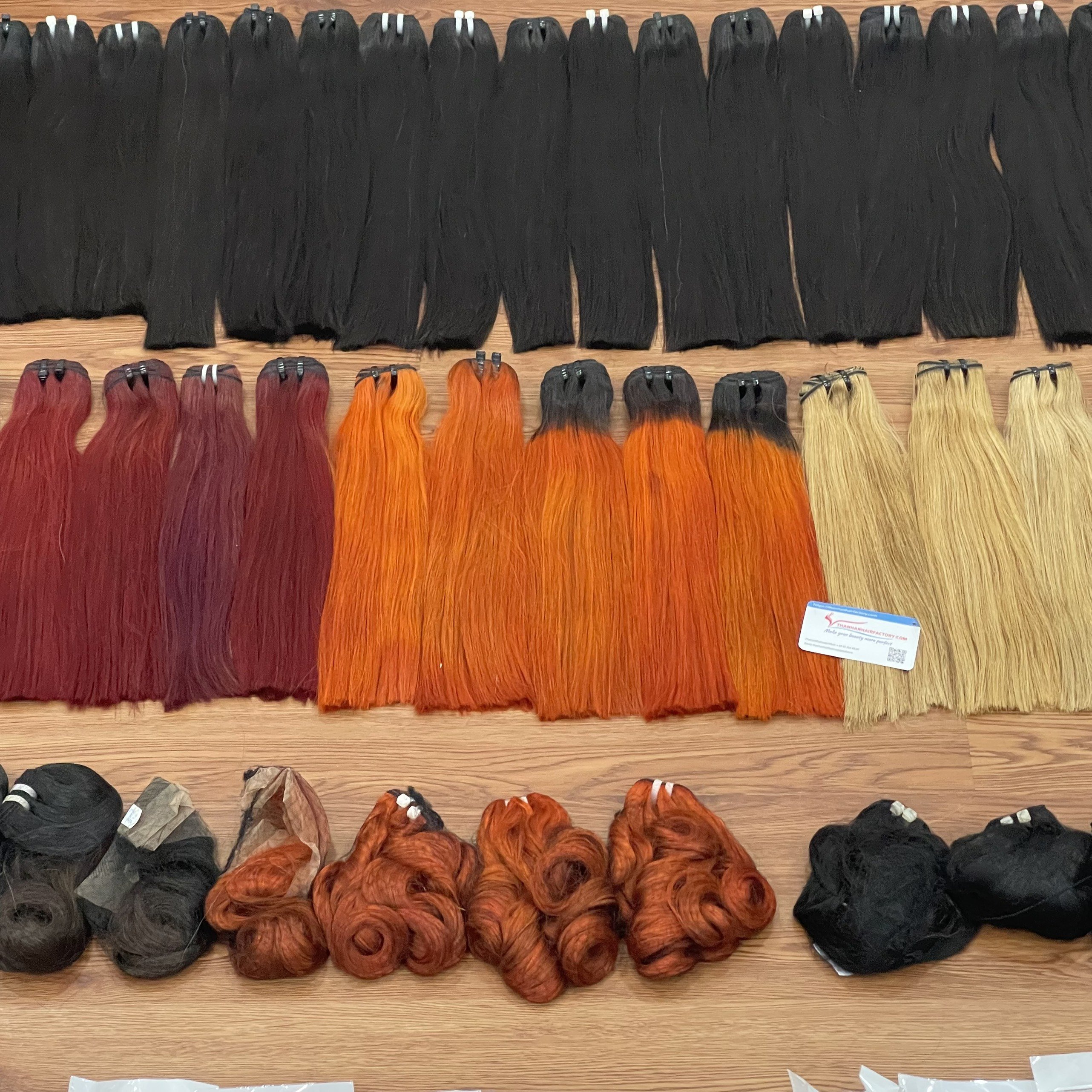Asia Color Steam bouncy curl 100% Virgin Remy Human Hair Extensions Luxury Style from Thanh An hair