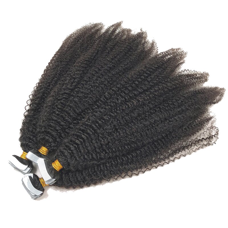 Wholesale Kinky Straight PU Tape Ins Human Hair Extensions Raw Cambodian Hair Bundles Natural human hair Extensions Vendor