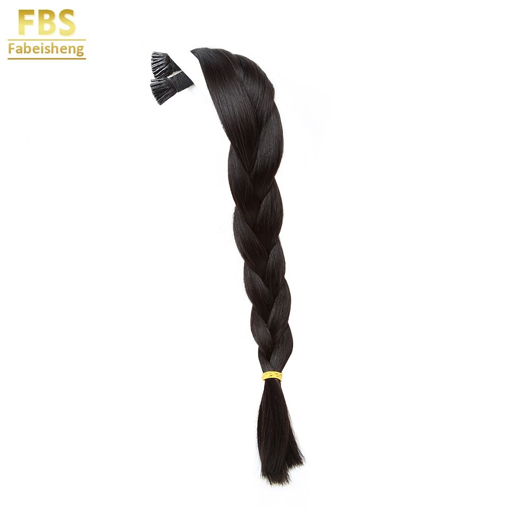 FBS I Tip Raw Hair Vendors Unprocessed Virgin Quality 100% Natural Straight 12A I Tip Human Hair Extensions