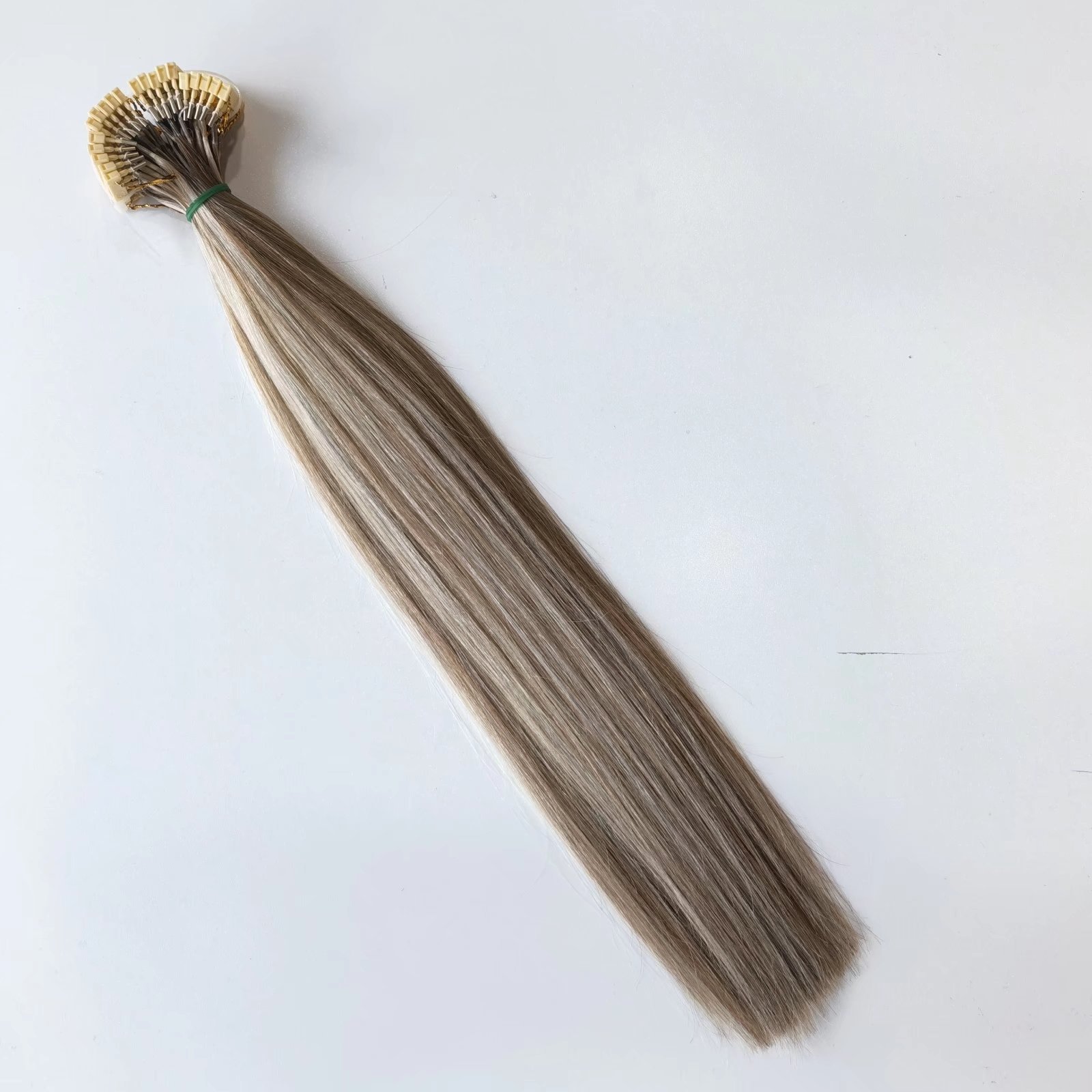 Hot Sale Cuticle Aligned 6D-2 Keratin Hair Stick Tips Silky Straight Double Drawn 6D Russian Remy Human Hair Extensions