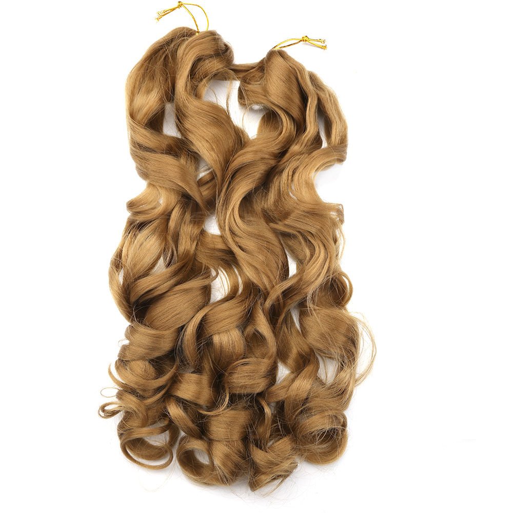 Loose Wave Crochet Braids Hair Bundles Spiral Curl Wavy Braids Pony Styler French Curl Braids Yaki Hair Extensions