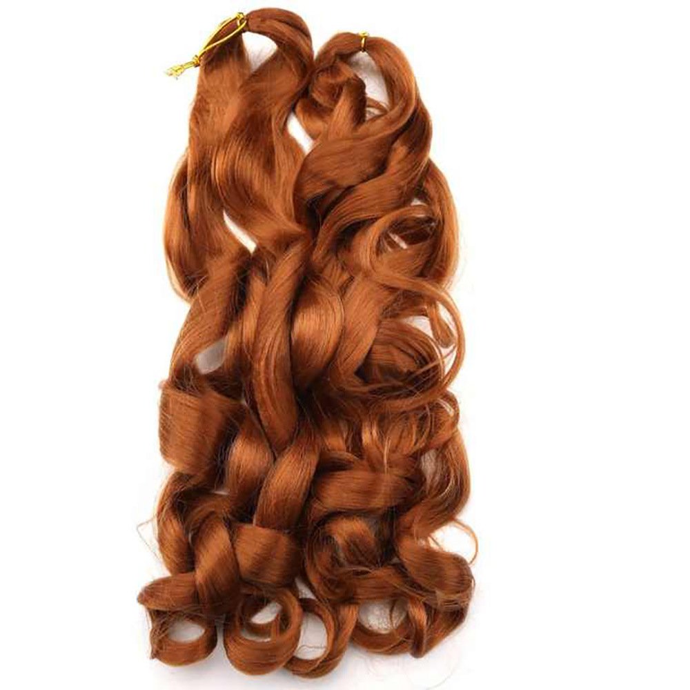 Loose Wave Crochet Braids Hair Bundles Spiral Curl Wavy Braids Pony Styler French Curl Braids Yaki Hair Extensions