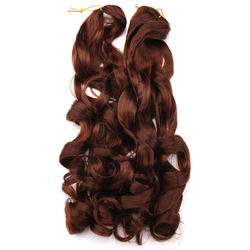 Loose Wave Crochet Braids Hair Bundles Spiral Curl Wavy Braids Pony Styler French Curl Braids Yaki Hair Extensions