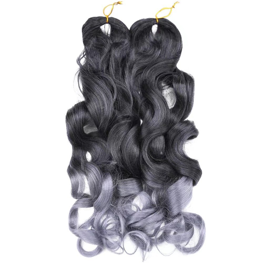Loose Wave Crochet Braids Hair Bundles Spiral Curl Wavy Braids Pony Styler French Curl Braids Yaki Hair Extensions