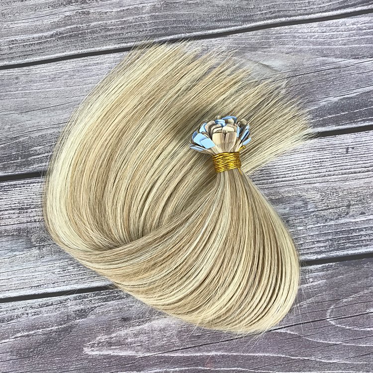 Seamless Micro Mini Tape In Real Human Hair Extensions 100% Double Drawn Mini Tape In Extensions