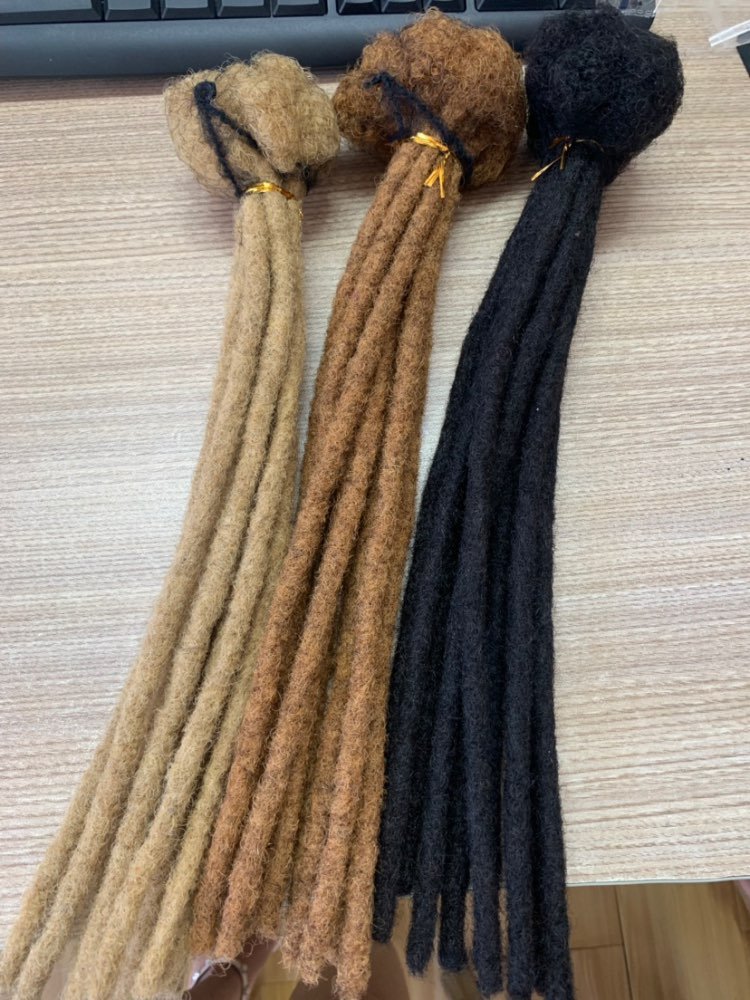 wholesale 100% handmade afro kinky human hair dreadlock extension loc extension human hair crochet dreadlock braiding hair