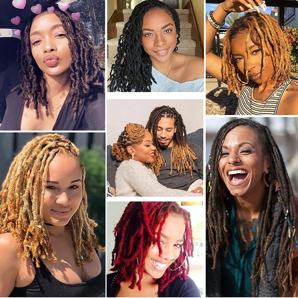 wholesale 100% handmade afro kinky human hair dreadlock extension loc extension human hair crochet dreadlock braiding hair