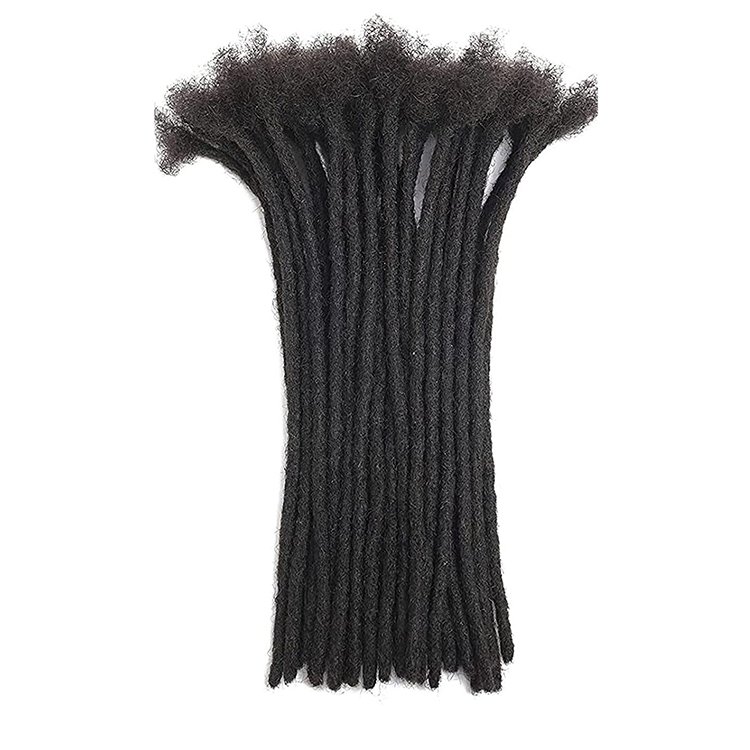 Hot selling 100% handmade afro kinky human hair dreadlock extension loc extension human hair crochet dreadlock braiding hair