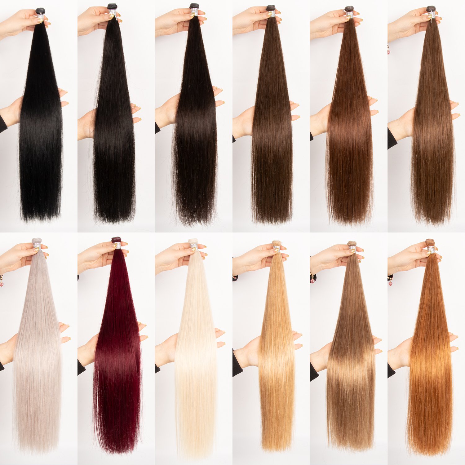 New Arrival Slavic Human Hair Extension Genius Weft Double Drawn Cuticle Aligned Wavy Hair
