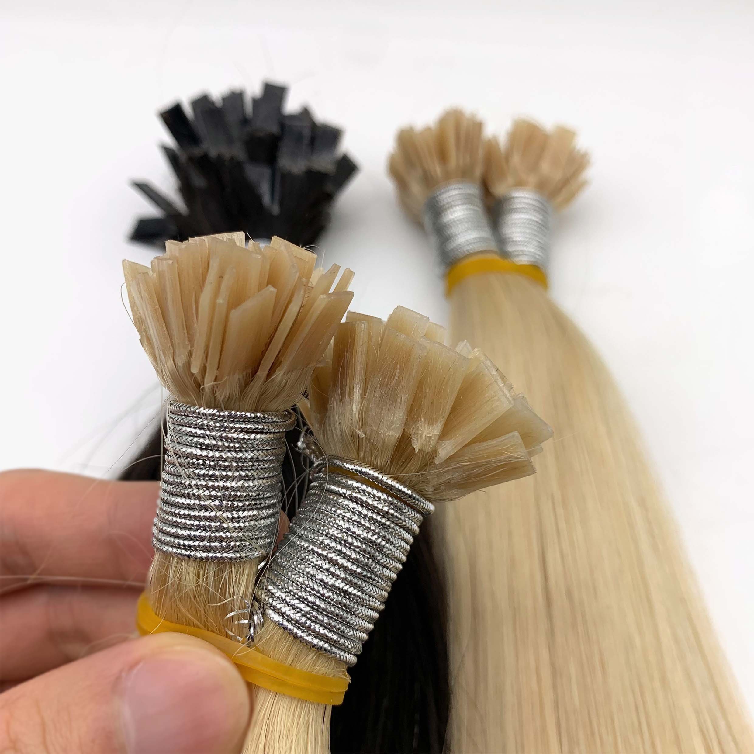 Fasimei Large Stock Cuticle Aligned Hair Products Flat Tip Human Hair Extensions K Tip Russian Hair