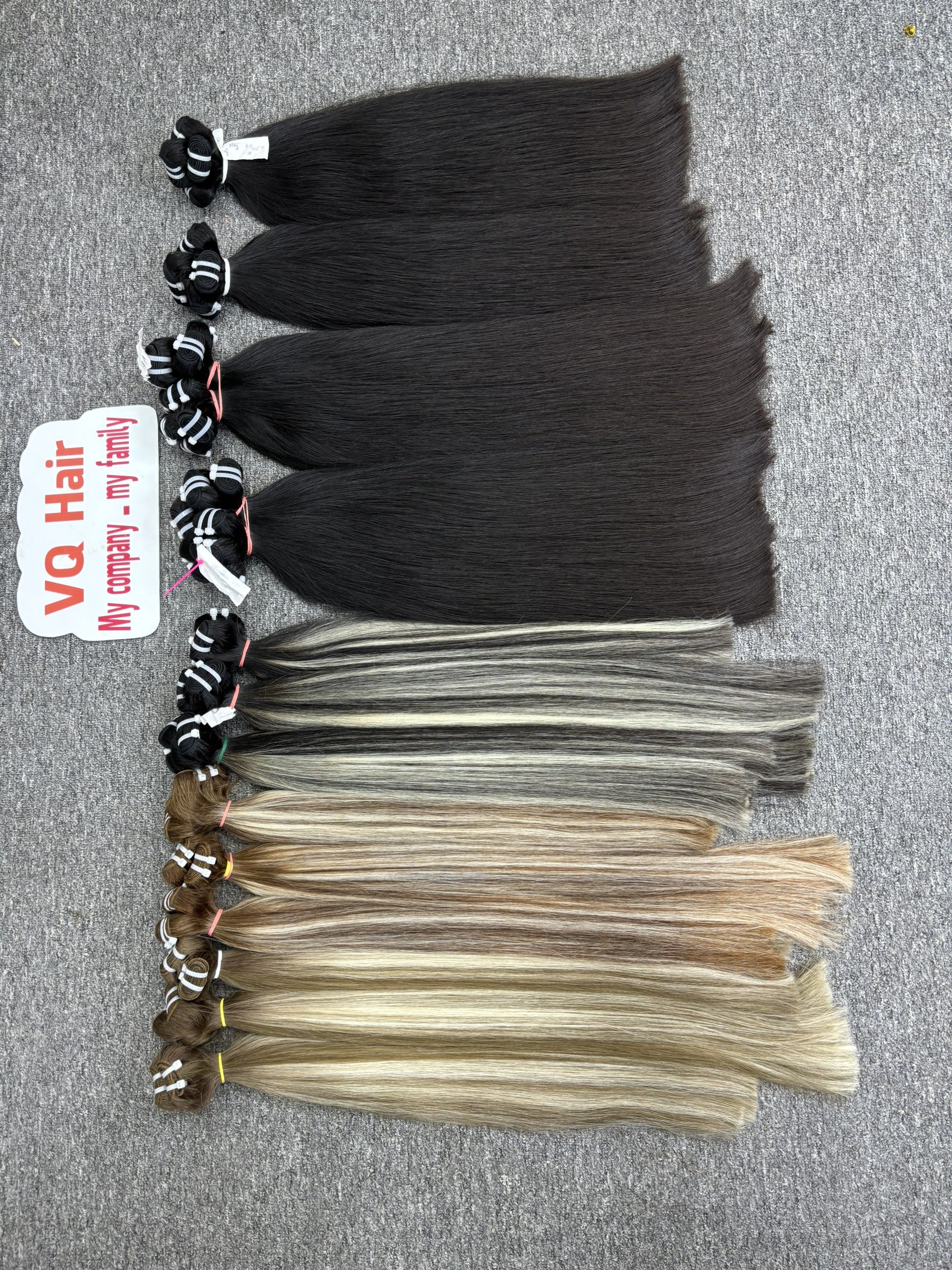 Highlight Ash Blonde Natural Straight Double Weft Genius Weft Virgin Russian Natural 100% Human Hair Extensions