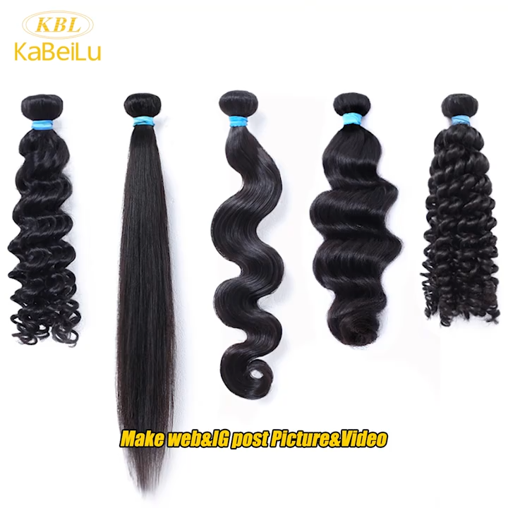 Factory wholesale genius weft human hair extensions , KBL best quality double drawn human hair genius weft