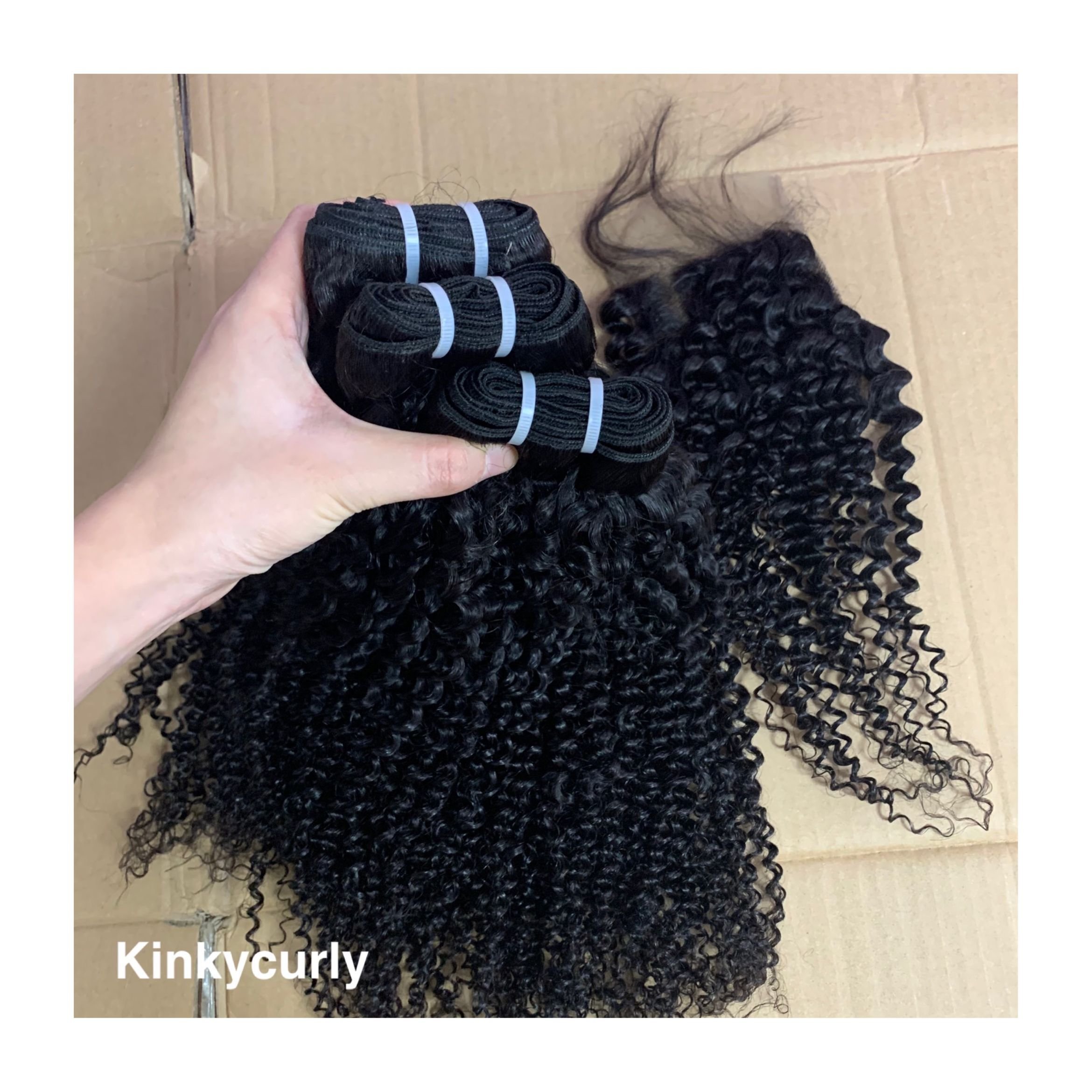 Popular cuticle aligned Burmese curly hair bundles raw one donor human hair extension wholesale vendor