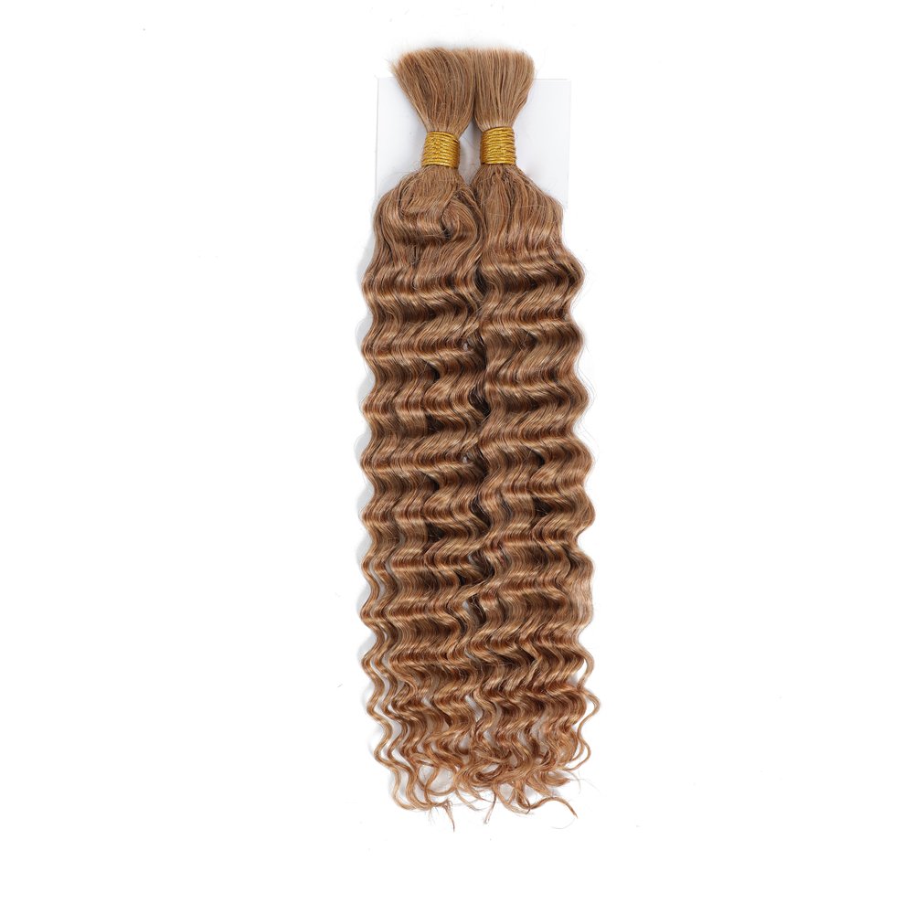 Deep Wave Boho Braiding Hair Bulk No Weft Human Hair Extension Curly Hair Bundles for Boho Braids
