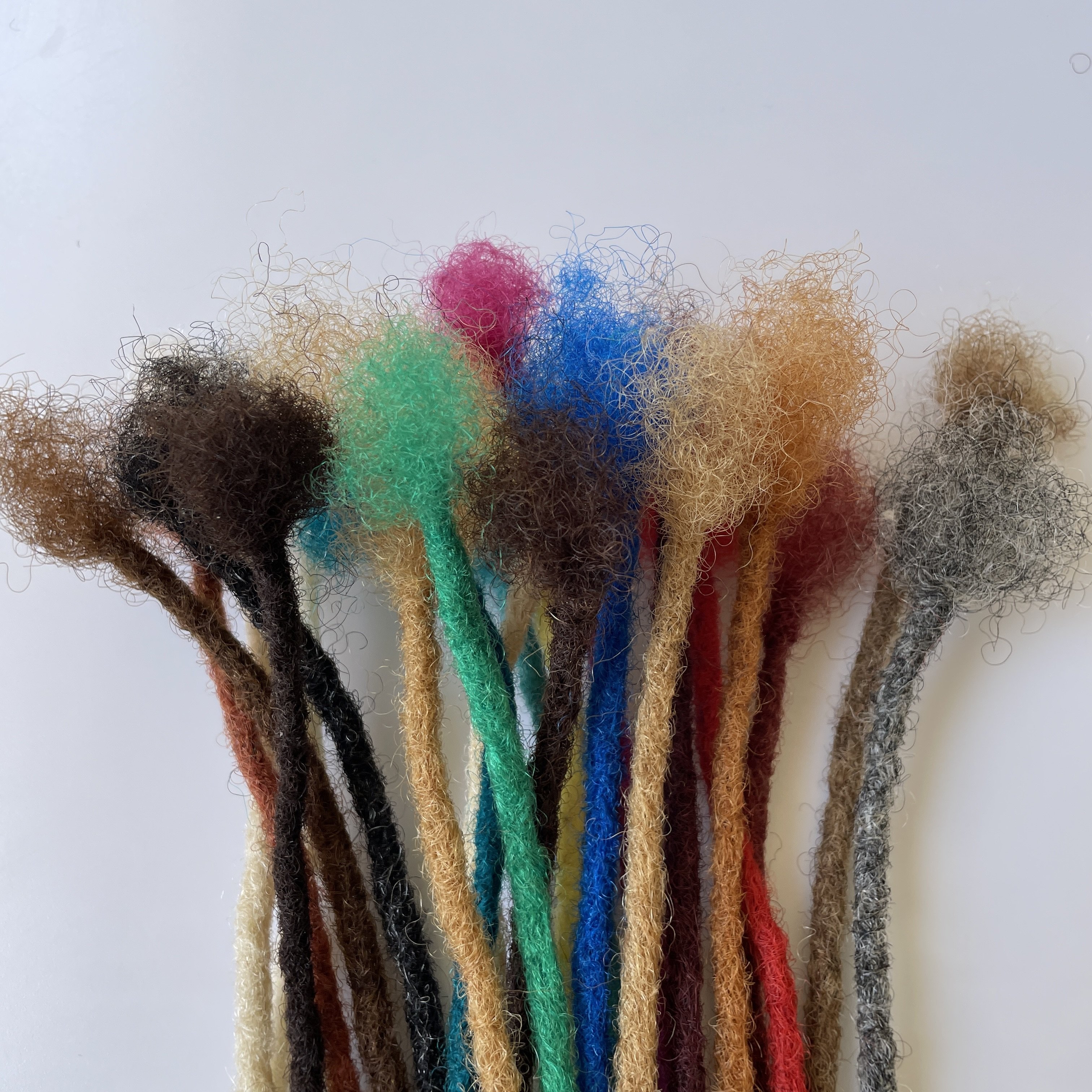 Human Hair Dreadlocks Extensions Full Handmade Medium Size 100% Human Hair Extensions for Women or Men