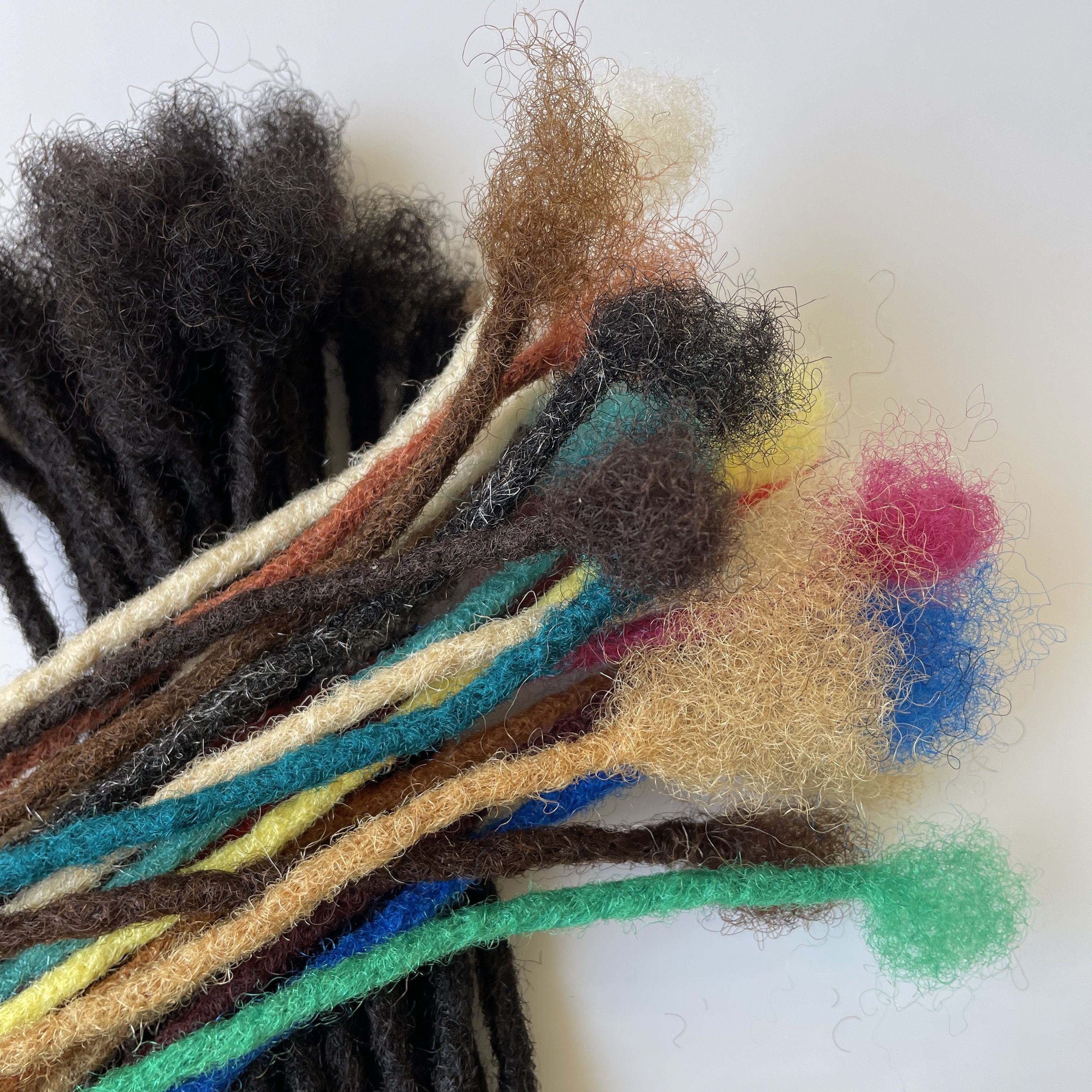 Human Hair Dreadlocks Extensions Full Handmade Medium Size 100% Human Hair Extensions for Women or Men