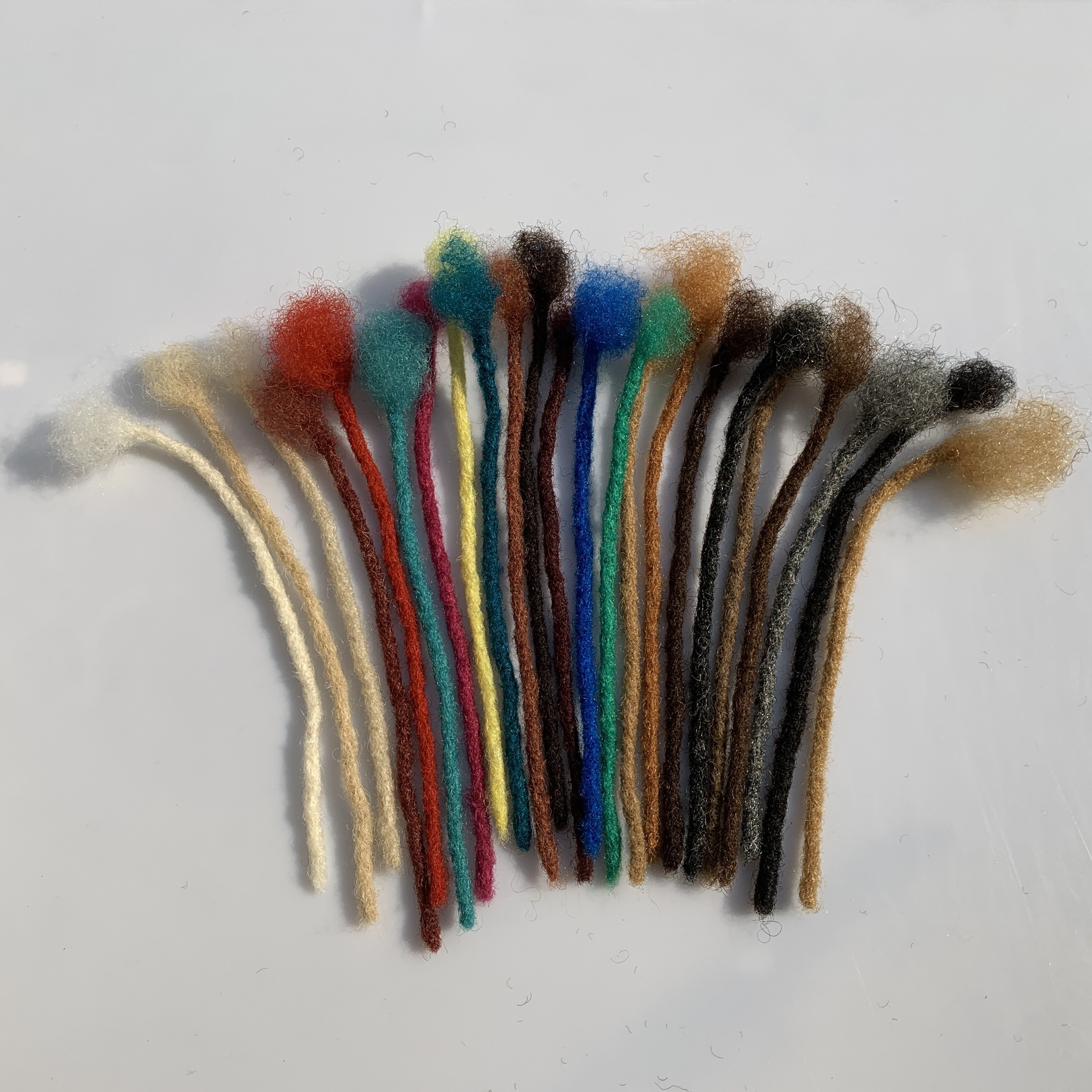 Human Hair Dreadlocks Extensions Full Handmade Medium Size 100% Human Hair Extensions for Women or Men