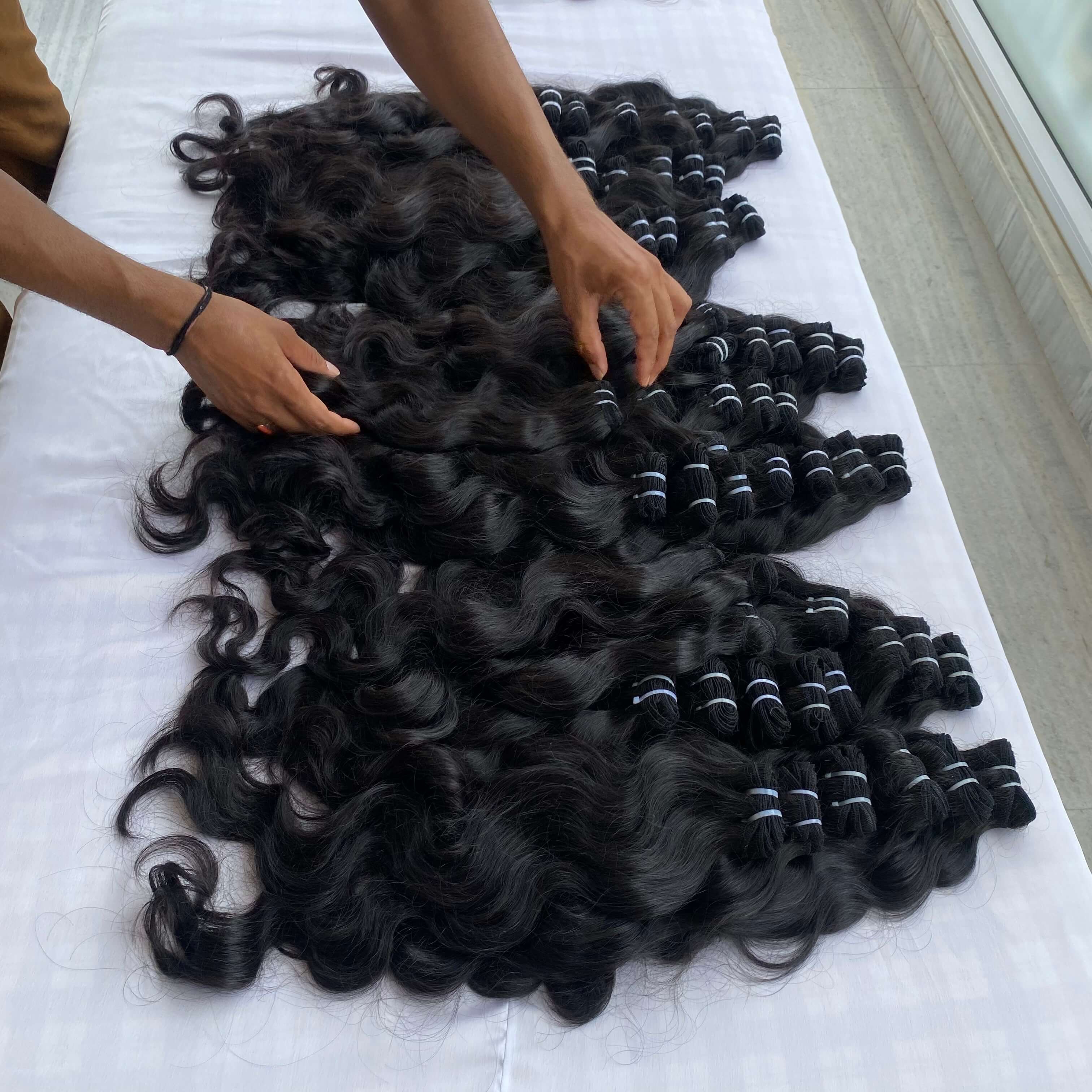 Factory wholesale price raw indian hair bundle,100% human hair extensions,raw hair vendors natural wave virgin indian hair