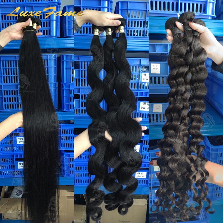 Brazilian Wholesale Human Hair Extension,Ready To Ship Nature Color Remy Human Hair Bundles Unprocessed Hair