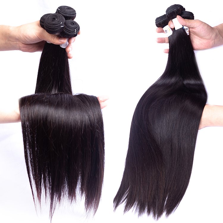 India Original Milky Long Human Hair Weft Bundles 28 Inch Wet And Wavy Raw Cuticle Aligned Virgin Hair Bundle
