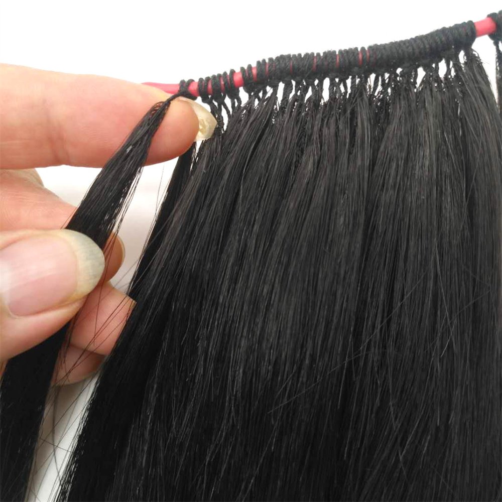 Korean hot selling manufacturers wholesale One thread two strands invisible feather line Korean hair extensions