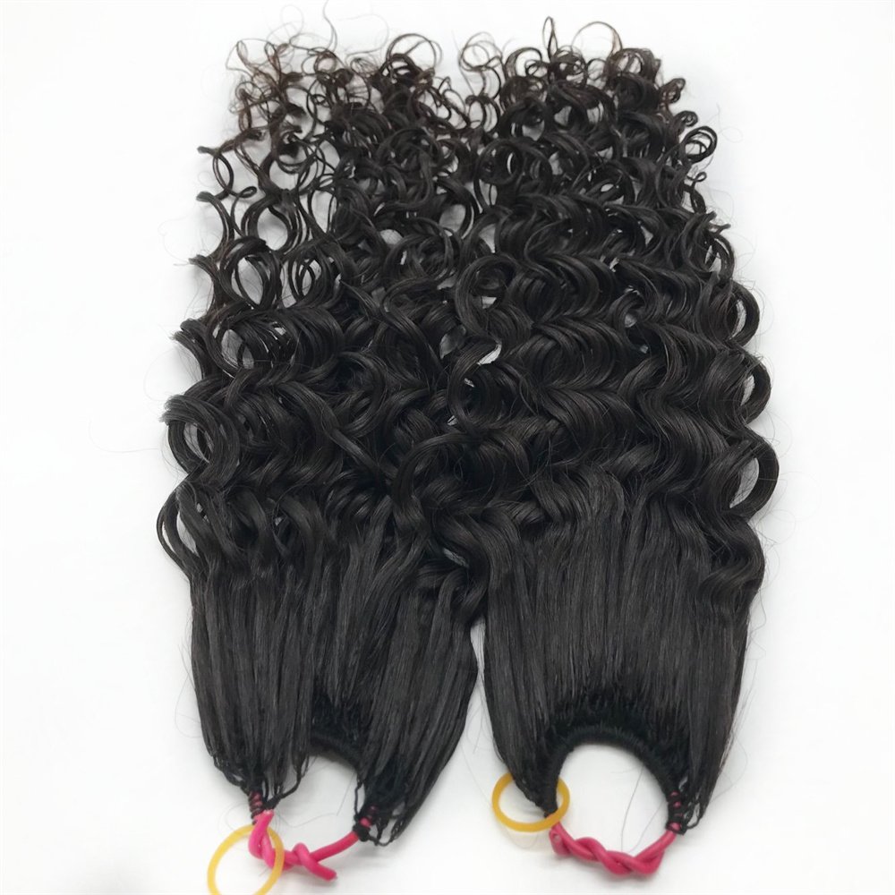 Korean hot selling manufacturers wholesale One thread two strands invisible feather line Korean hair extensions