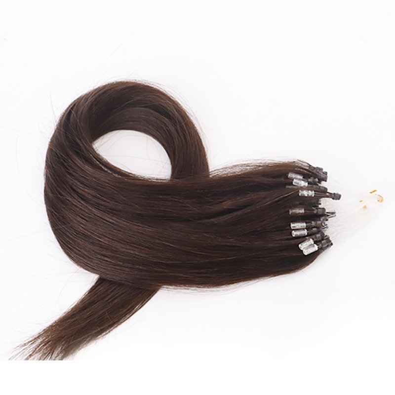 Double Drawn Keratin Hair Tips 100% Virgin Human Hair Micro Link Loop/Bead/Copper Ring Full Cuticle Aligned Hair Extensions