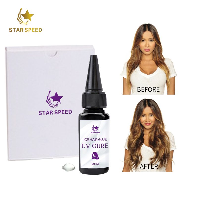 Star speed Hair extension tool 10D extension resin Glue New UV Glue For UV Human Hair Extension Glue LED Lamp UV Hair Gel