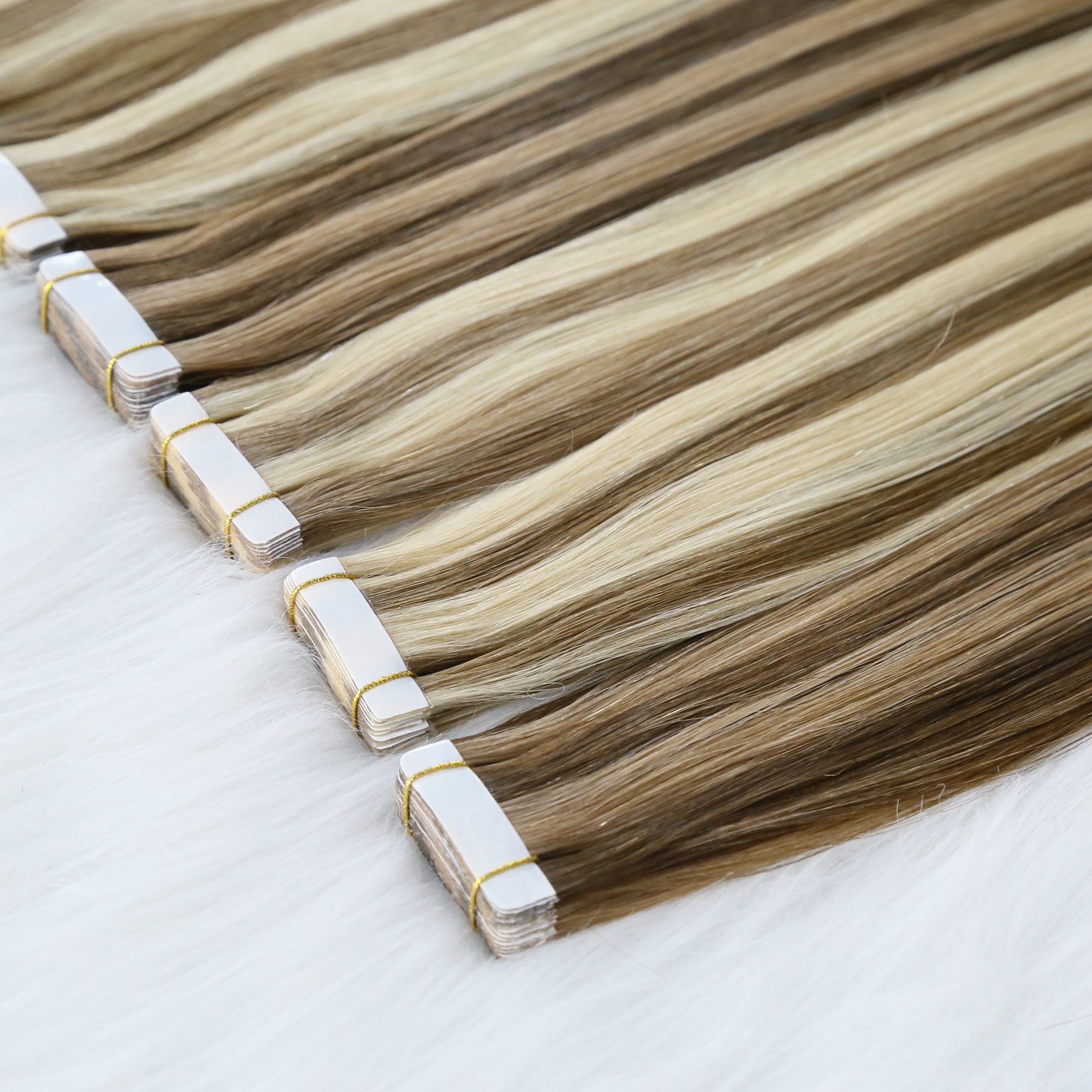 Factory wholesale Tape Extensions Invisible tape in hair extensions human hair