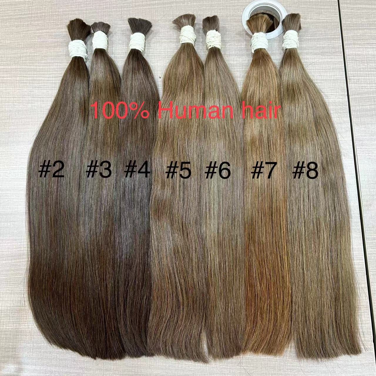 Luxury extensiones de cabello natural 100% human hair cabelo humano virgin megahair wholesale hair bulk extension vendor