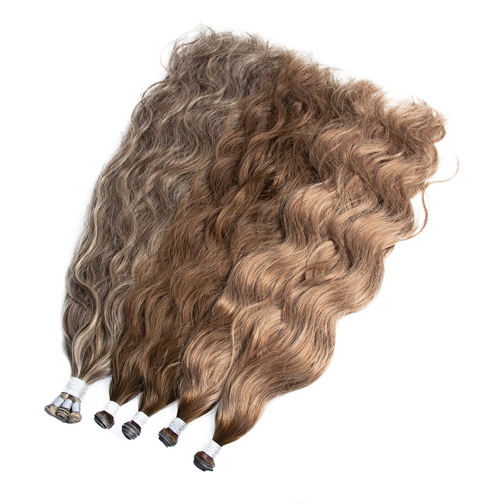 New Arrive Flat Weft Thick End Wholesale Grade 12a Russian Genius Weft Hair Extensions