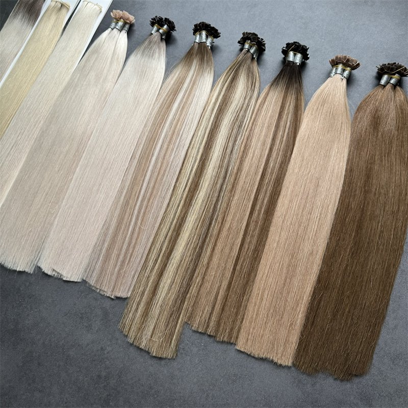 2024 New Top Grade Quality 100 Natural Human Hair Very Easy To Apply I U K V Flat Tip Human Hair Extensions