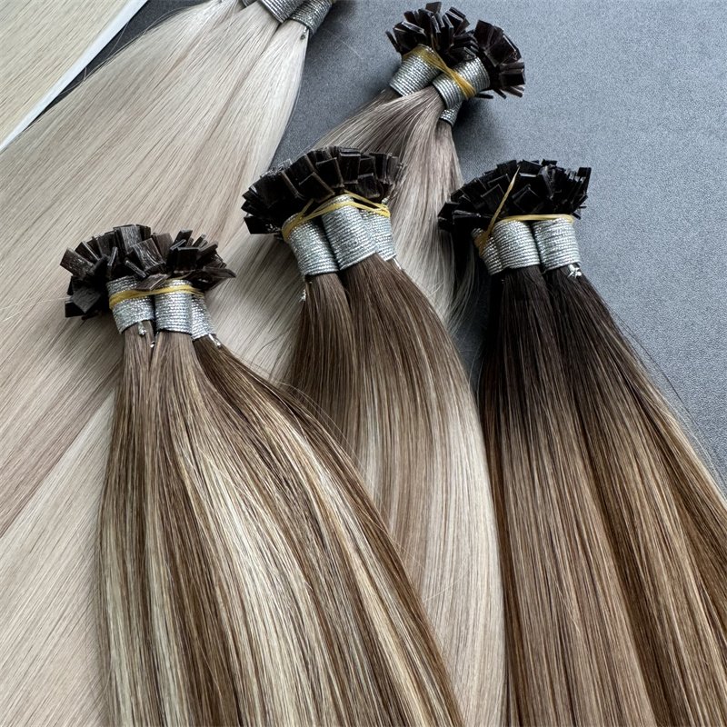 2024 New Top Grade Quality 100 Natural Human Hair Very Easy To Apply I U K V Flat Tip Human Hair Extensions